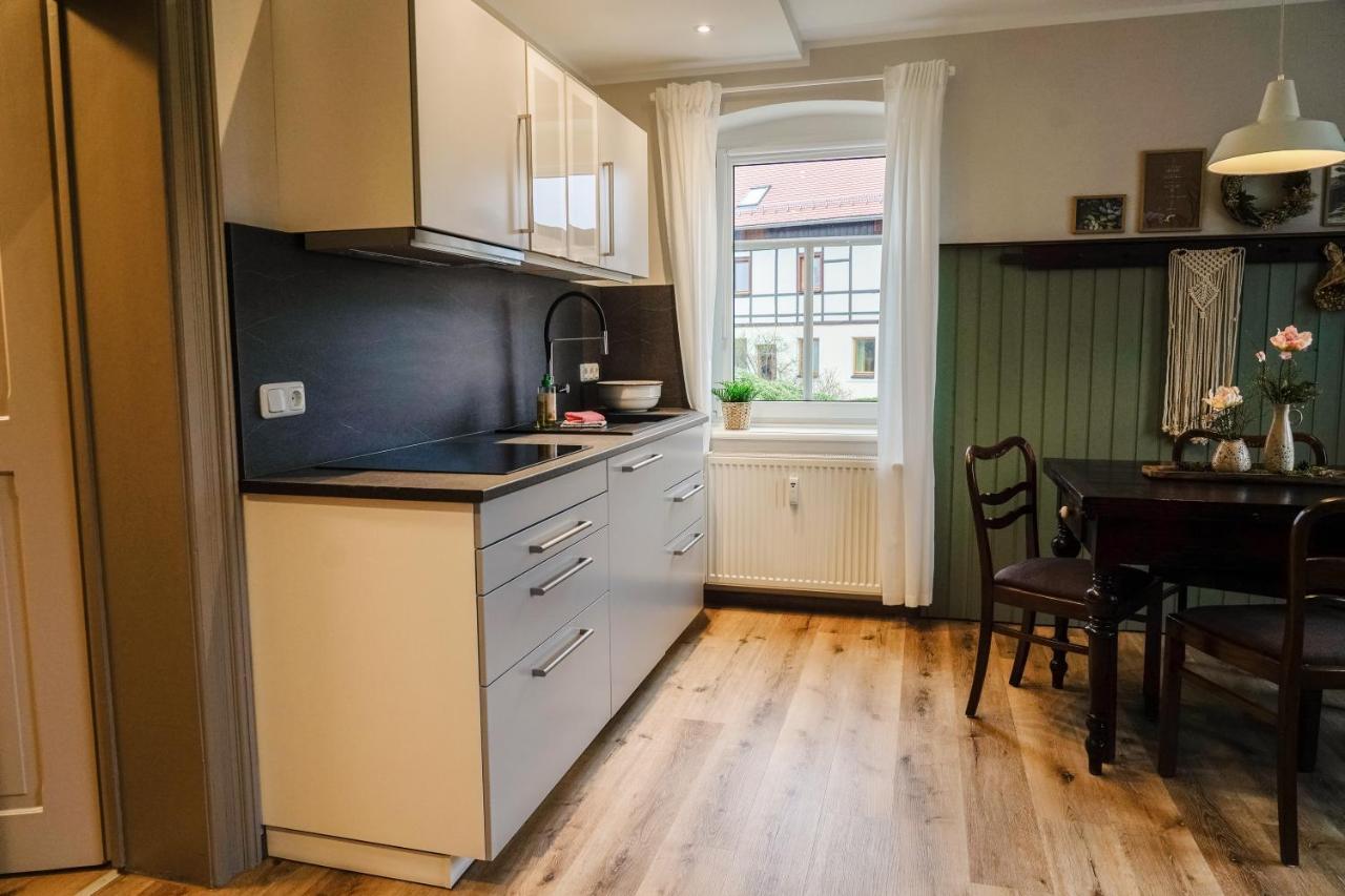 Urlaubsfreude Biedermann Haus Gluecksstein Ferienwohnung Smaragd バート・シャンダウ エクステリア 写真